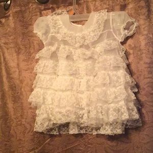 Antique Lace Christening Dress (newborn) circa 1960